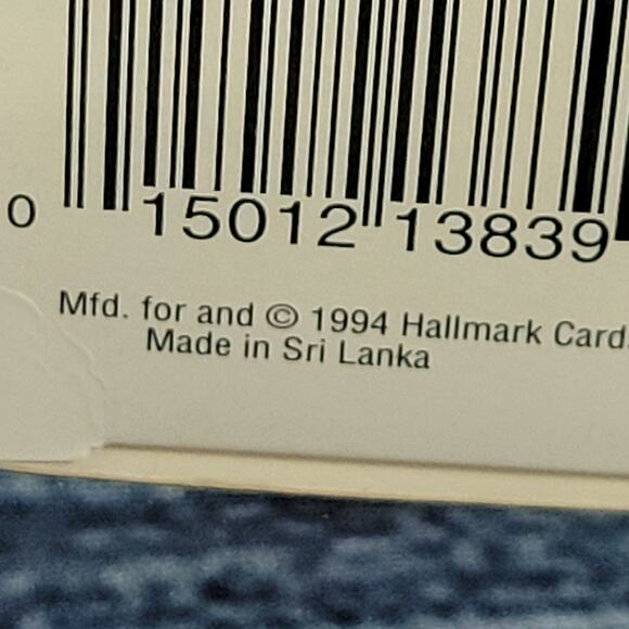 Vintage 1994 Hallmark (Merry Fishmas) keepsake Christmas ornament mouse - Picture 4 of 8